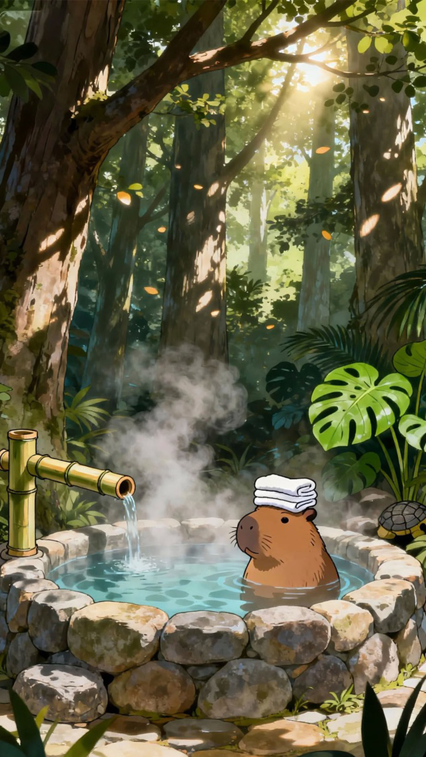This Capybara’s Hot Spring Vibe is What Southeast Asia Needs—Chill AF! Illustration,wallpaper4k,iphone wallpaper 4k,4k wallpaper for android,4k wallpaper for mobile,galaxy hd wallpaper 4k,horror wallpaper 4k,iphone wallpaper hd 4k